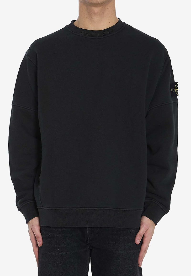 Stone Island Logo Patch Vintage Sweatshirt Black K1S156100032-S0045-V0129