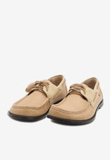 Loewe Campo Calfskin Boat Shoes Sand M816S08X01--3977