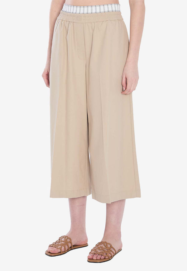 Loewe Tailored Cropped Pants Beige S359Y04XFH--2140