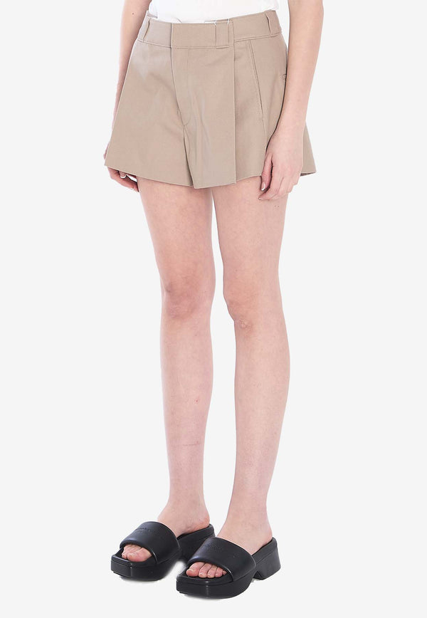 Alexander Wang Workwear Mini Shorts Khaki 1WC2254820--250