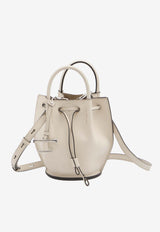 Tod
s Mini Leather Bucket Bag White XBWBUZK0100-UPP-B015