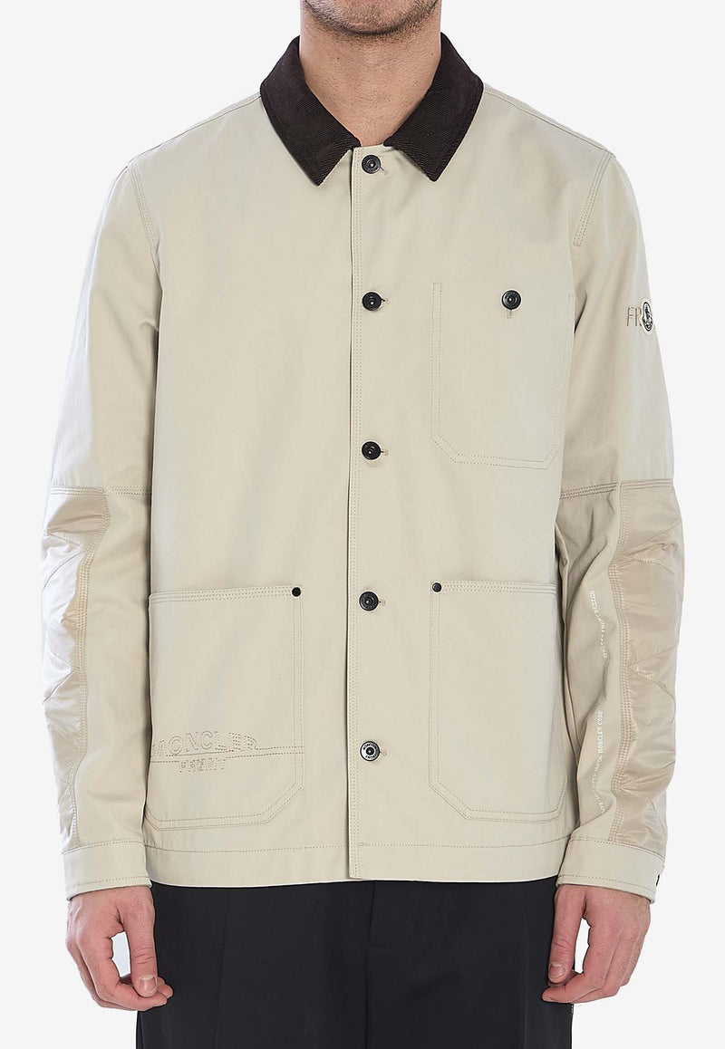 Moncler X Frgmt Geike Button-Up Shirt Jacket Beige 1A00018-M5267-216