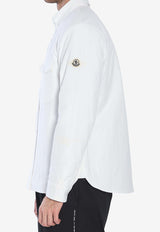 Moncler X Frgmt Logo Patch Padded Shirt Jacket White 2F00002-M5271-001