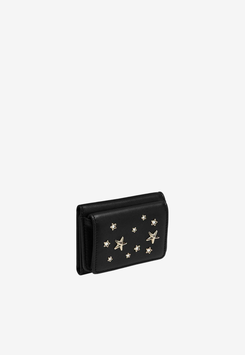 Jimmy Choo Stars Embellished Leather Wallet Black NEMOCZN/P_JIMCH-BG