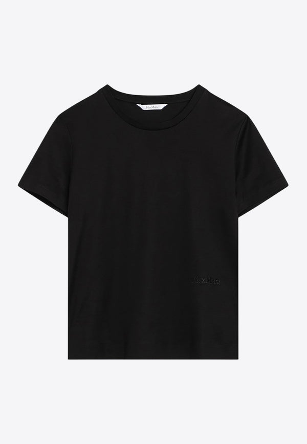 Max Mara Nerina Logo Crewneck T-shirt Black NERINACO/Q_MAXM-005