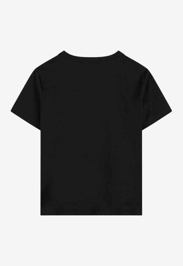 Max Mara Nerina Logo Crewneck T-shirt Black NERINACO/Q_MAXM-005