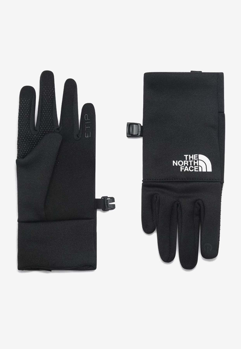 The North Face Kids Boys Etip Logo Patch Gloves Black NF0A7WGEPL/P_NORTH-JK31