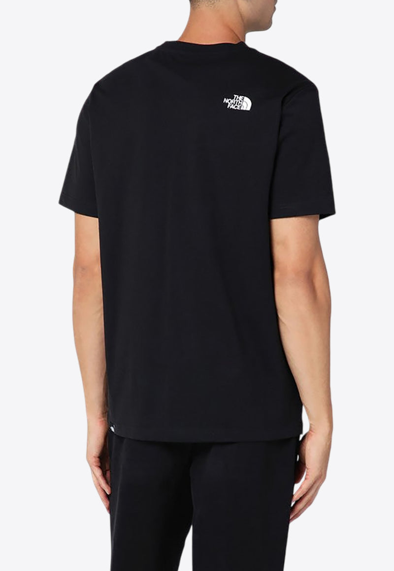 The North Face Embroidered Logo T-shirt Black NF0A87NGCO/P_NORTH-JK31