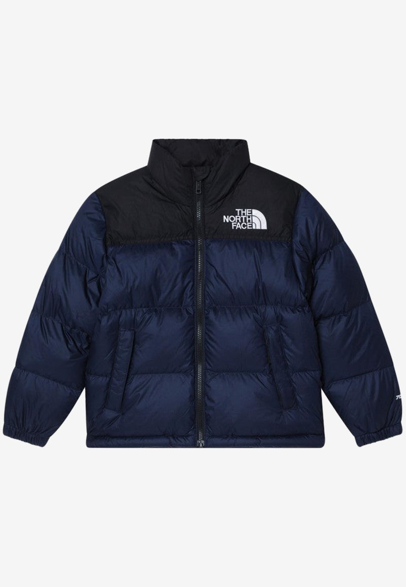 The North Face Kids Boys 1996 Retro Nuptse Logo Down Jacket Blue NF0A8A4CNY/P_NORTH-92A1