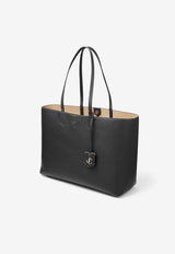 Jimmy Choo Nine2Five Leather Tote Bag NINE2FIVE E/W GRC BLACK