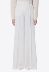 Max Mara Ninfa Wool Wide-Leg Pants White NINFACO/Q_MAXM-001