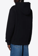 Maison Kitsuné Embroidered Logo Zip-Up Hooded Sweatshirt Black NM00703KM0307/P_KIT-B197