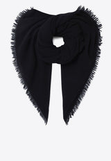 Destin Nuvola Frayed Cashmere Scarf Green NUVOLAQWS/P_DESSR-BL