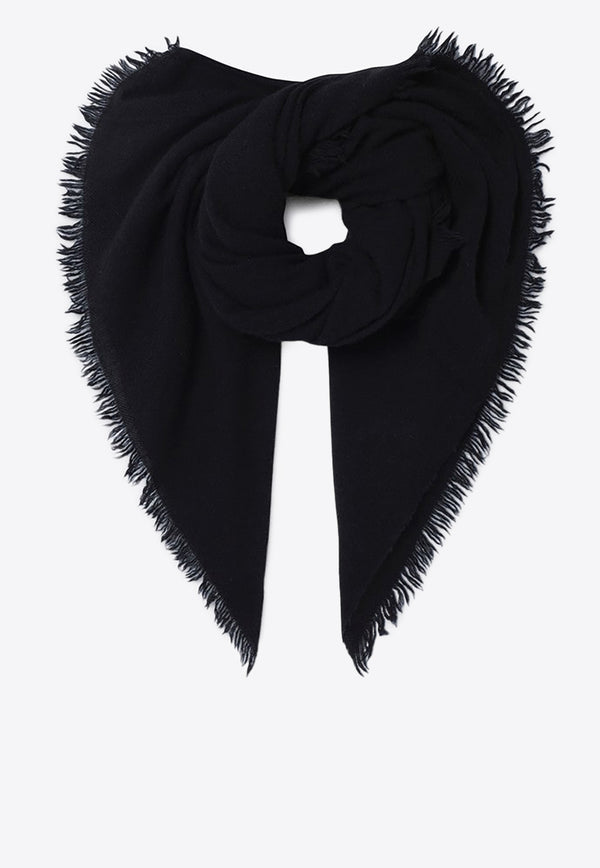 Destin Nuvola Frayed Cashmere Scarf Green NUVOLAQWS/P_DESSR-BL