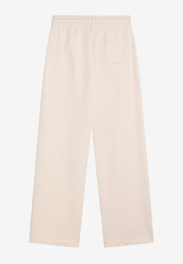 Maison Kitsuné Fox Patch Track Pants Cream NW01106KM0325/P_KIT-P705