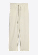 Helmut Lang Side Gusset Wide-Leg Pants Cream O04HW208CREAM