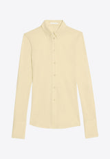 Helmut Lang Rib Knit Long Sleeved Shirt Yellow O04HW509YELLOW