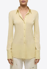 Helmut Lang Rib Knit Long Sleeved Shirt Yellow O04HW509YELLOW