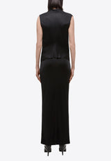 Helmut Lang Fluid Maxi Skirt Black O05HW302BLACK