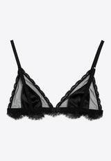 Dolce 
Gabbana Lace Semi-Sheer Triangle Bra Black O1E31TONN35/O_DOLCE-N0000