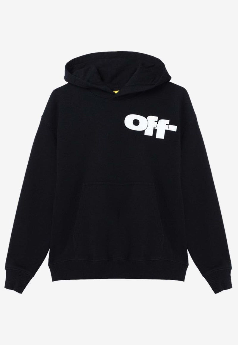 Off-White Kids Boys Type Graphic Hooded Sweatshirt Black OBBB001F24-AFLE005/P_OFFW-1001