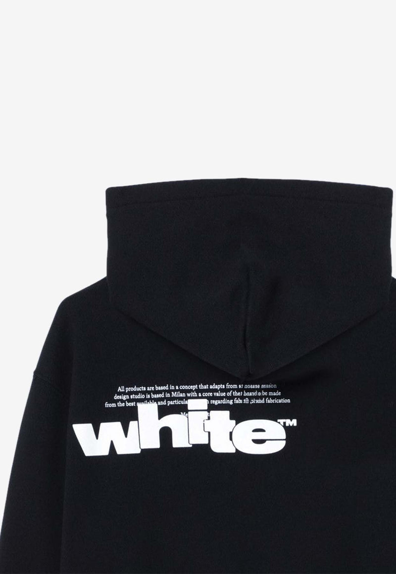 Off-White Kids Boys Type Graphic Hooded Sweatshirt Black OBBB001F24-AFLE005/P_OFFW-1001