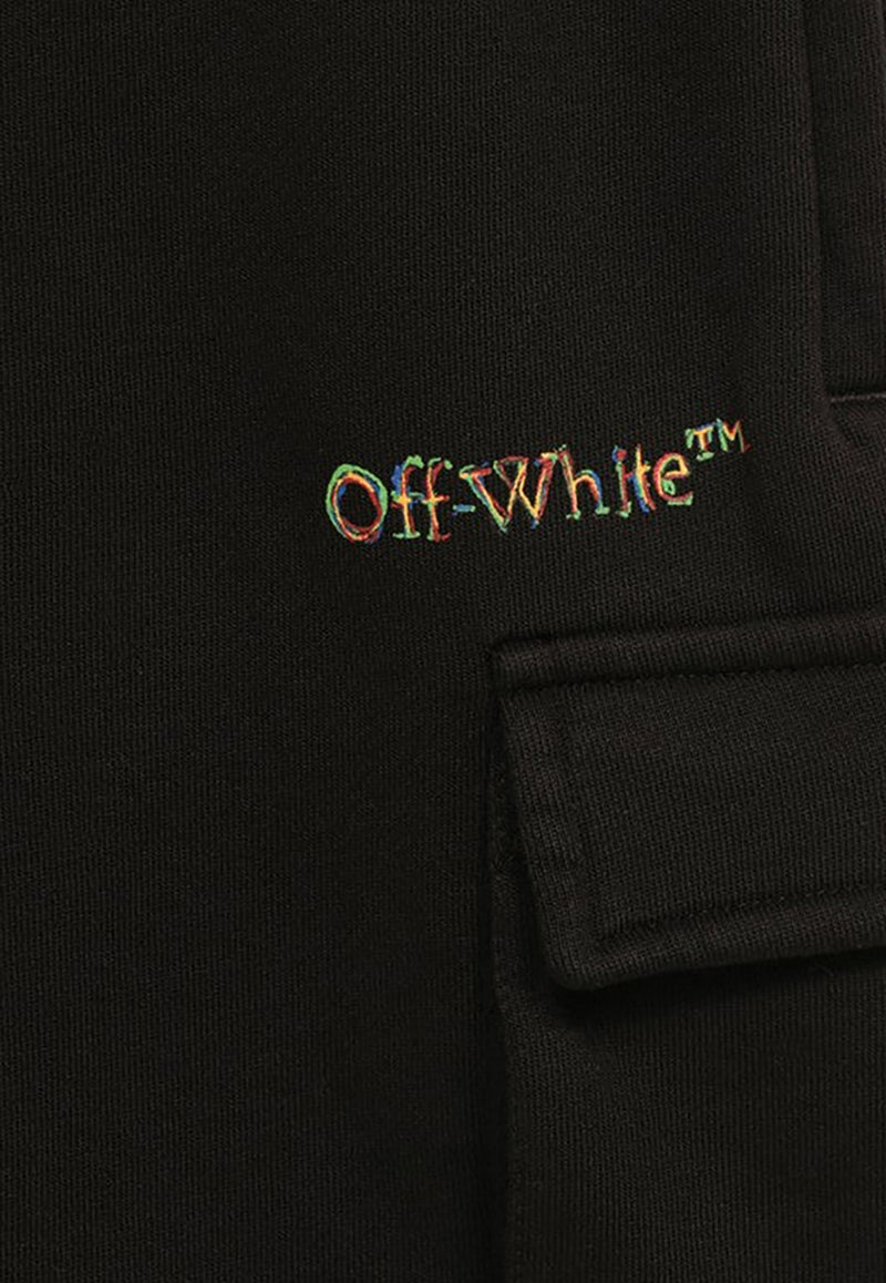 Off-White Kids Boys Sketch Logo Shorts OBCI005S24-AFLE001/O_OFFW-1084