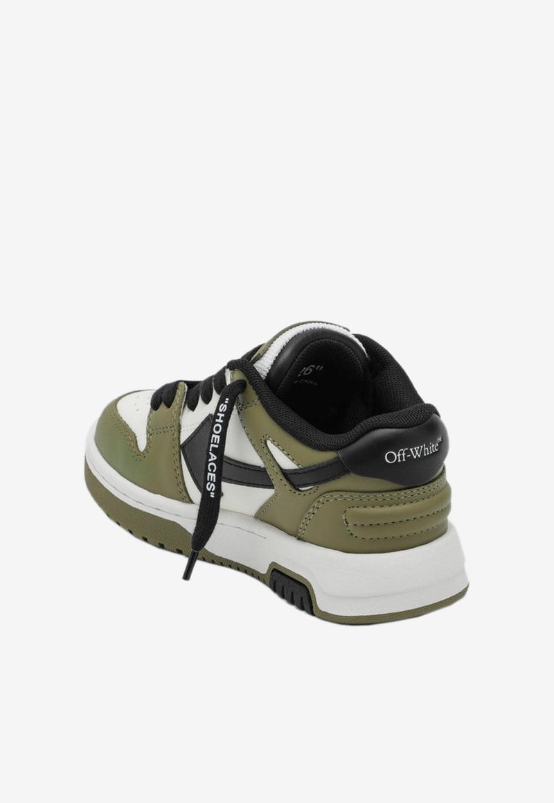 Off-White Kids Boys Out Of Office Low-Top Sneakers Green OBIA011F24-ALEA001/P_OFFW-0154