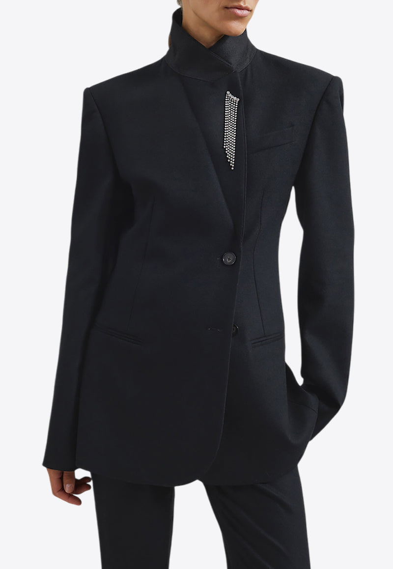 The Frankie Shop Morrison Crossover Blazer Black OBLMORRIS01000BLACK