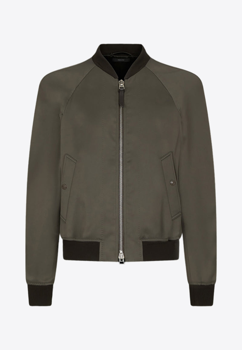 Tom Ford Zip-Up Bomber Jacket OBS028-FMA003S24 KB470