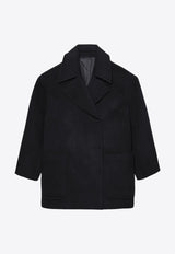 The Frankie Shop Marian Oversized Coat Black OCOMARIAN01000BLACK