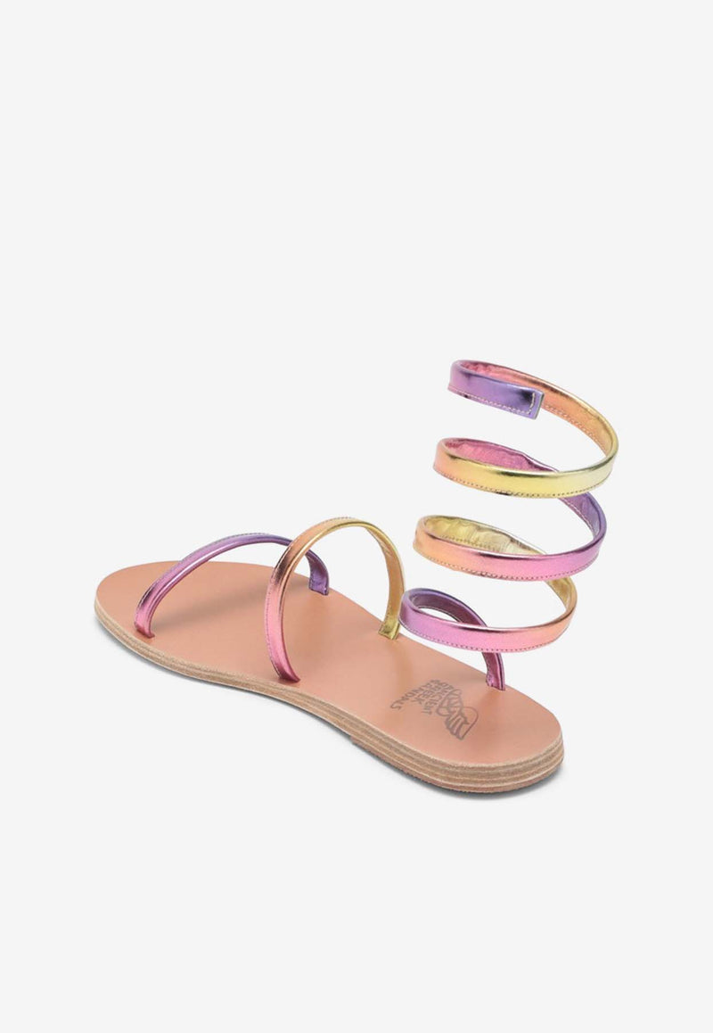 Ancient Greek Sandals Ofis Wraparound Flat Sandals Multicolor OFIS-LE/M_ANCIE-TS