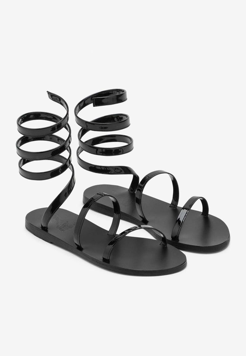 Ancient Greek Sandals Ofis Wraparound Flat Sandals Black OFISLE/M_ANCIE-BLK