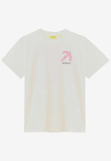 Off-White Kids Girls Arrow Print T-shirt White OGAA001F24-AJER009/P_OFFW-0310