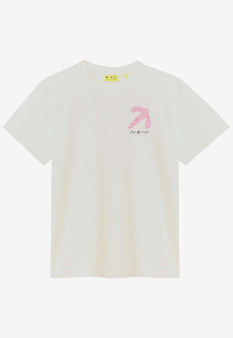 Off-White Kids Girls Arrow Print T-shirt White OGAA001F24-AJER009/P_OFFW-0310