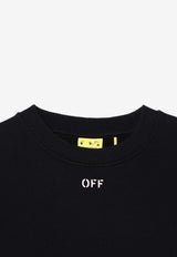 Off-White Kids Girls OFF Stamp Sweatshirt Black OGBA001F24-AFLE001/P_OFFW-103C