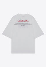 Off-White Logo Print Crewneck T-shirt White OMAA120F24JER00F/P_OFFW-0125