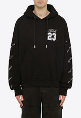 Off-White Logo-Printed Hooded Sweatshirt OMBB085S24FLE011/O_OFFW-1001