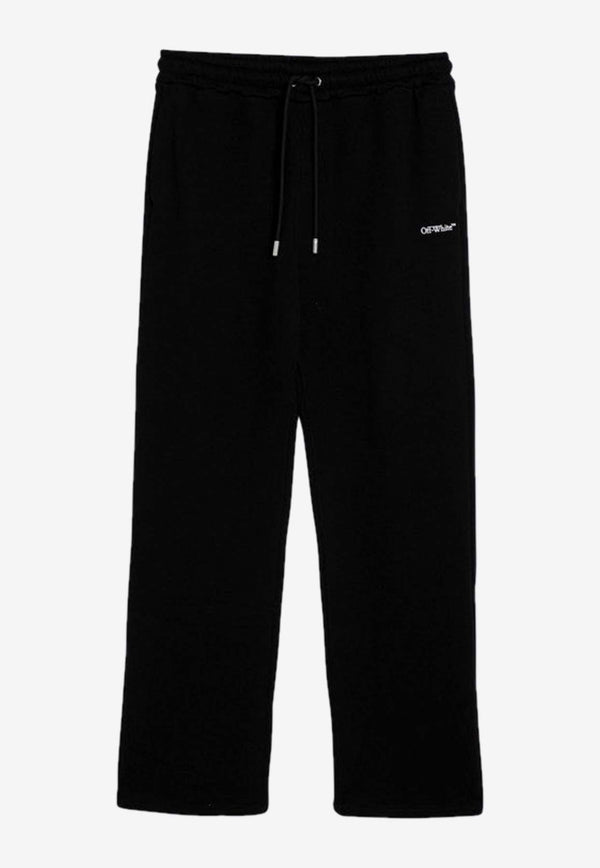 Off-White Logo Print Track Pants Black OMCH054F24FLE003/P_OFFW-1001