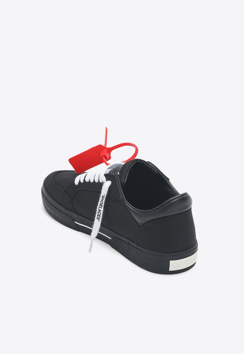 Off-White Vulcanized Canvas Low-Top Sneakers Black OMIA293C99FAB002/Q_OFFW-1001