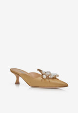 Orientalia 50 Grosgrain Embellished Mules Manolo Blahnik ORIENTALIA 50 GOLD 7109 1615-0001