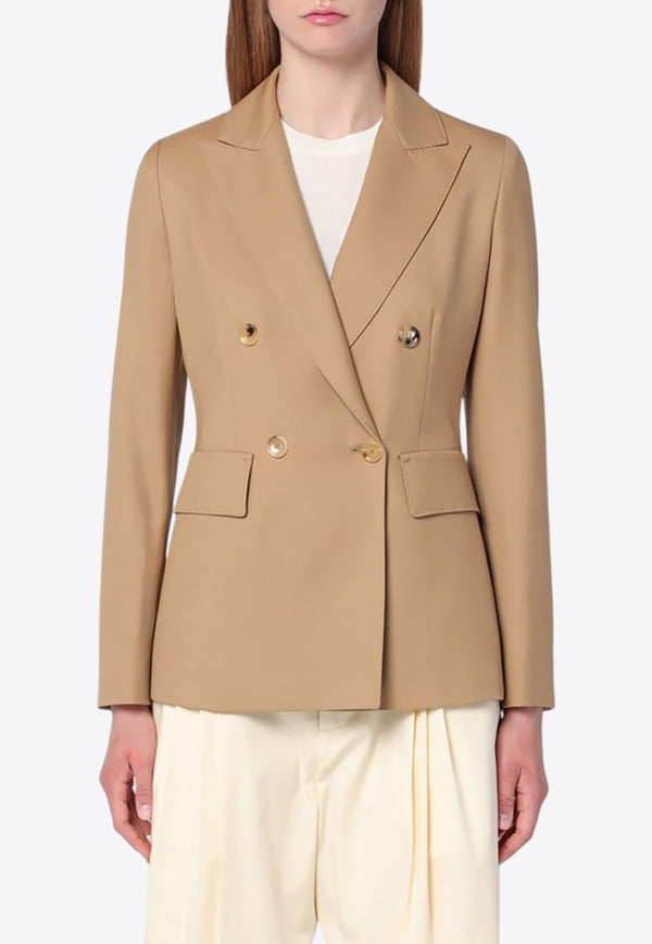 Max Mara Osanna Double-Breasted Wool Blazer Beige OSANNACO/P_MAXM-003