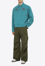 NEEDLES Filed Cargo Casual Pants Green OT093CO/O_NEEDL-OL