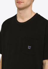 NEEDLES Embroidered Logo Crewneck T-shirt Black OT262PL/O_NEEDL-BLK