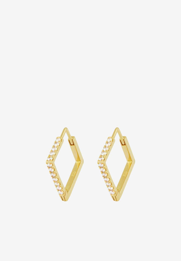 Fabula Diamond Square Earrings in 18-karat Yellow Gold Gold P-FAB-13965GOLD