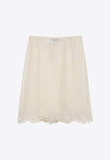 Prada Drawstring Silk Skirt White P142YROOO1522/P_PRADA-F0032