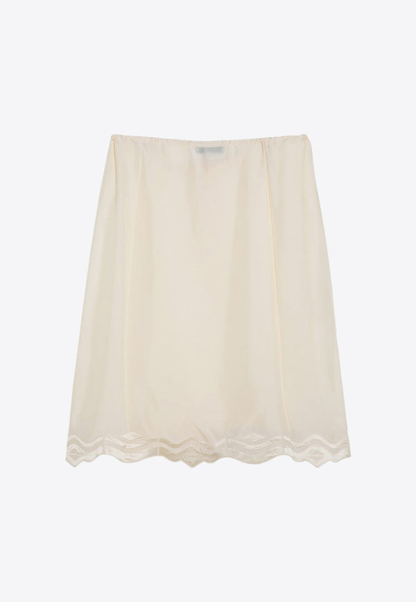 Prada Drawstring Silk Skirt White P142YROOO1522/P_PRADA-F0032