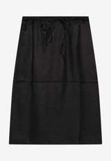 Prada Silk Knee-Length Skirt with Pouch Pocket P179YGOOO1YVT/Q_PRADA-F0002