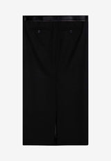 Prada Wool Belted Midi Skirt Black P186KEOOO155E/P_PRADA-F0002