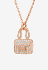 Hermès Amulettes Constance Pendant in Rose Gold and Diamonds